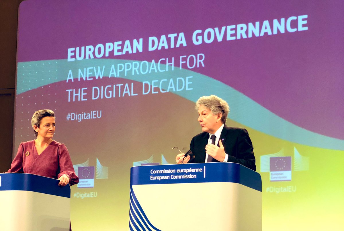 Trust. That’s what #data is about. With the 🇪🇺 Data Governance Act, we are organizing our digital space and our European way of sharing data 🌐 To benefit our citizens and our economy 👇 ec.europa.eu/commission/pre…