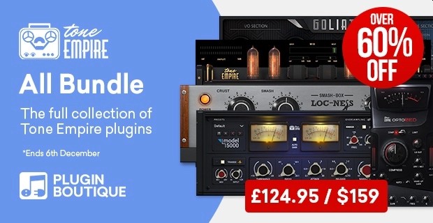 Tone Empire All Bundle Sale - 61% Off 🚀
https://t.co/596lV1gx4n
@PluginBoutique #plugindeals #pluginsales #DTM #DTMer https://t.co/msJZ6PRYC1