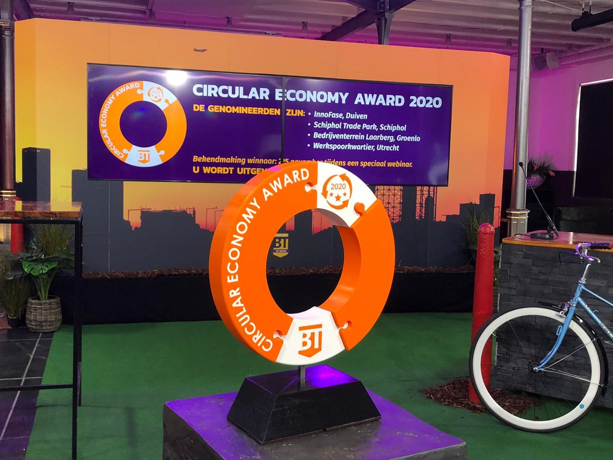 DuivenMHW's tweet photo. Wij zijn trots! InnoFase wint Circular Economy Award 2020! #BtEvent #gemeenteduiven #circulareconomy 
https://t.co/nQjUkGR9UQ https://t.co/uNUaV7uENh