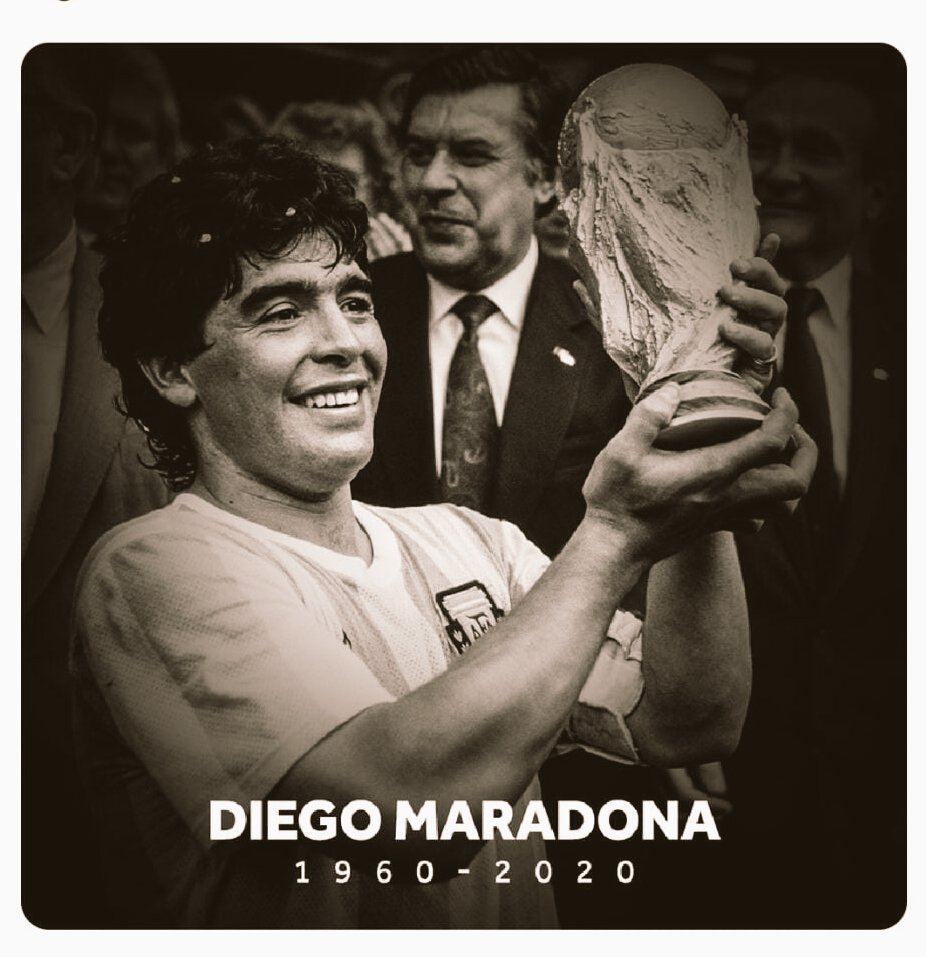 arnab21st's tweet photo. The Prince of Football is No More... RIP ..

#Maradona #Maradona60 #ripmaradona https://t.co/65lVYZnQty