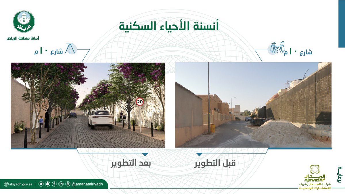 BinAyyafFaisal's tweet photo. تحسين جودة حياة سكان الرياض إحدى أولوياتنا، ونؤمن بأن تحقيق الهدف يرتكز على تفاصيل صغيرة ويبدأ من تطوير الأحياء السكنية..

سعدنا اليوم بإطلاق سمو نائب أمير منطقة الرياض لبرنامج "أنسنة الأحياء السكنية"، باكورة البرامج الطموحة لرفع كفاءة البيئة العمرانية وتعزيز بُعدها الإنساني.. https://t.co/s4oJ6F1Diu