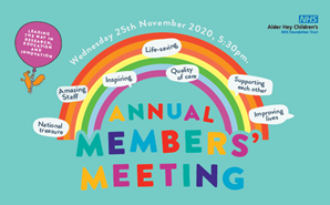 AlderHey's tweet photo. Don't forget to tune into our Annual Members' Meeting, which is due to begin (virtually, of course) at 5.30pm tonight! 😃 Find all of the info you need, including how to join the meeting, right here 👉 https://t.co/qlwf3BxND0 #AMM2020 #AnnualMembersMeeting2020 https://t.co/HjqNagiFdh