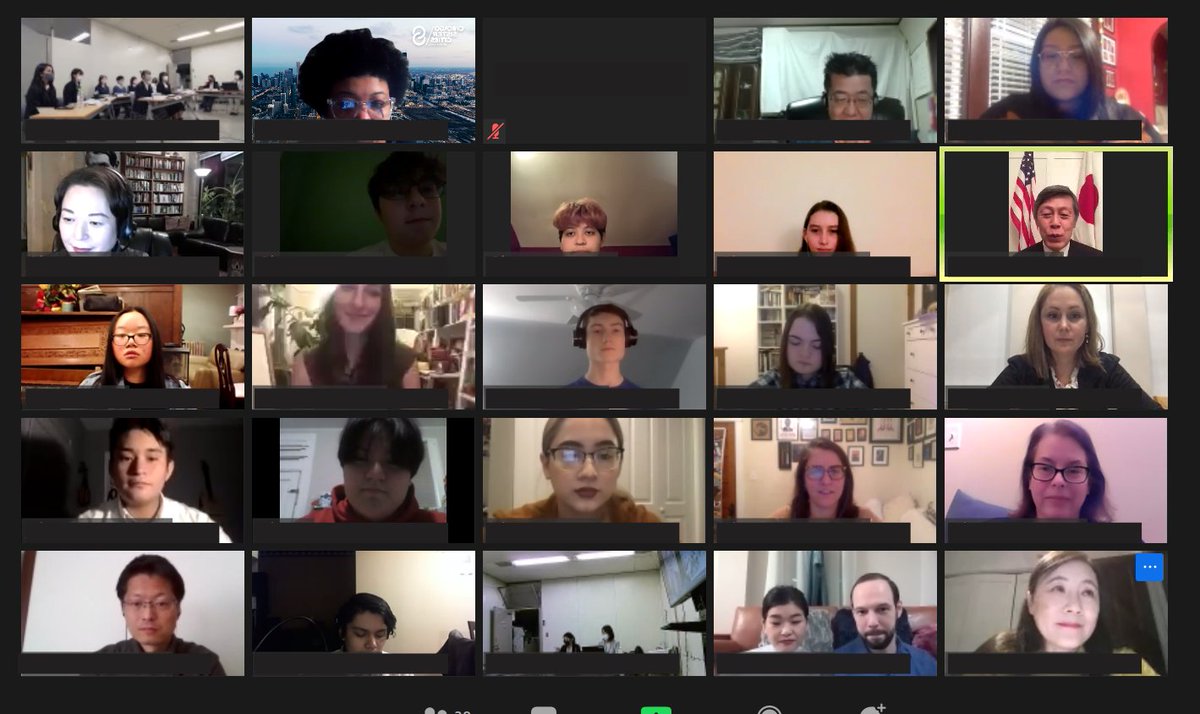 ChiSisterCities's tweet photo. This past Saturday, students from @Amundsen_HS &amp; @lakeviewhs  joined students from all of our sister city of Osaka for an online virtual exchange. We had remarks from CG Okada @JpnCons_Chicago
as well! 皆さん、頑張ってください！ https://t.co/UJtlTqtipf