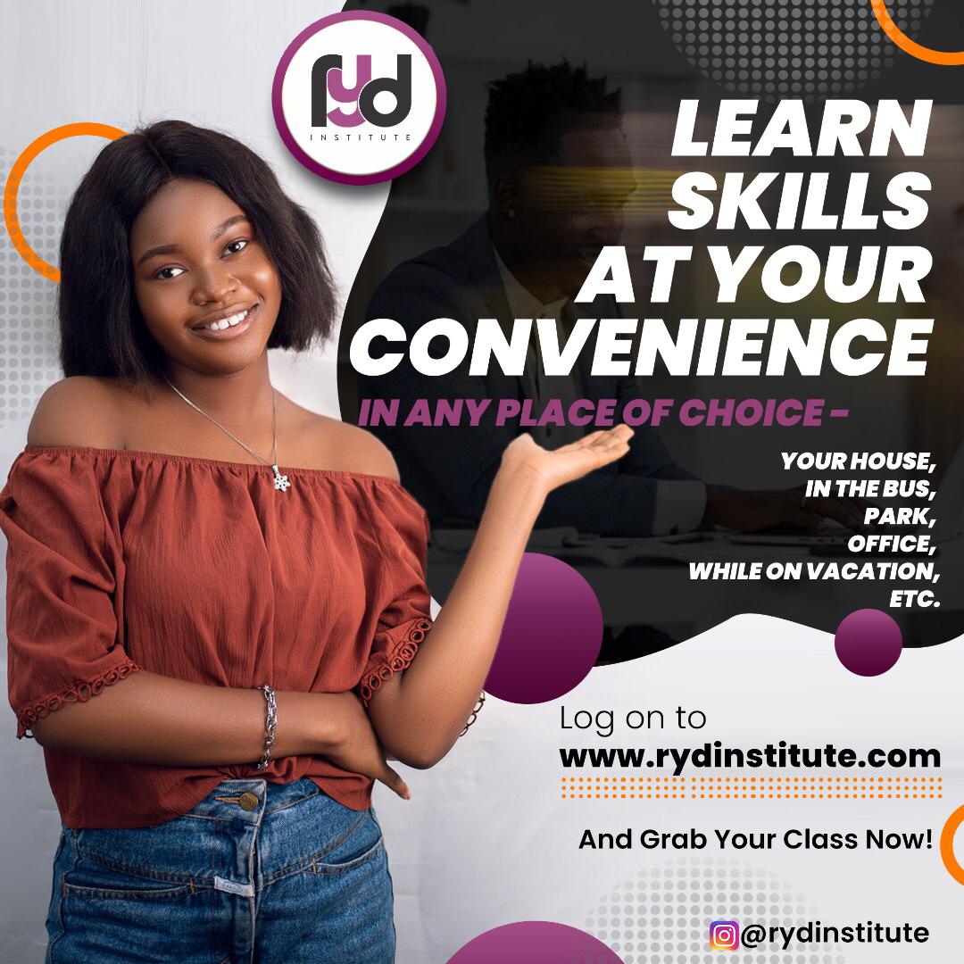 preshdeyforyou's tweet image. One thing that can never go wrong is SKILL ACQUISITION. Your certificate or book knowledge alone can not make u self sufficient or independent.

RYD institute offers a wide array of skill acquisition to choose from. u can learn at your convenience. 

VISIT rydinstitute.com