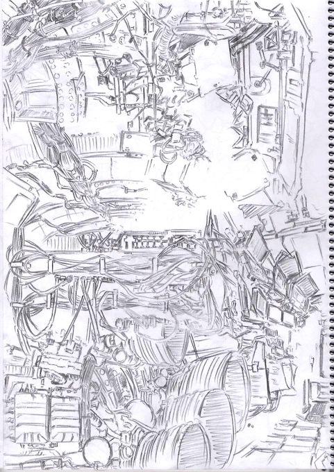 寝る前drawing 