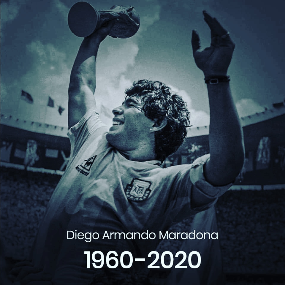 One of the greatest to have ever played the game.

Rest in peace, Diego Maradona. 😢
#DiegoMaradona
#RIPDiego