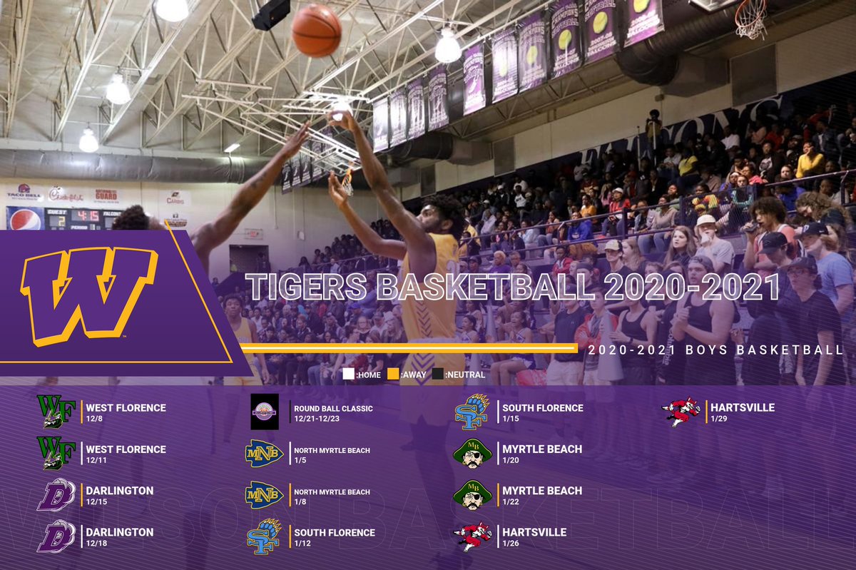 tigers_wilson's tweet photo. Due to a schedule change, the boys and girls basketball teams will no longer open their seasons against Marion next week. Here is our updated basketball schedules for the 2020-2021 season! Remember tickets will be sold completely online this year! https://t.co/BQgoFOkMoE