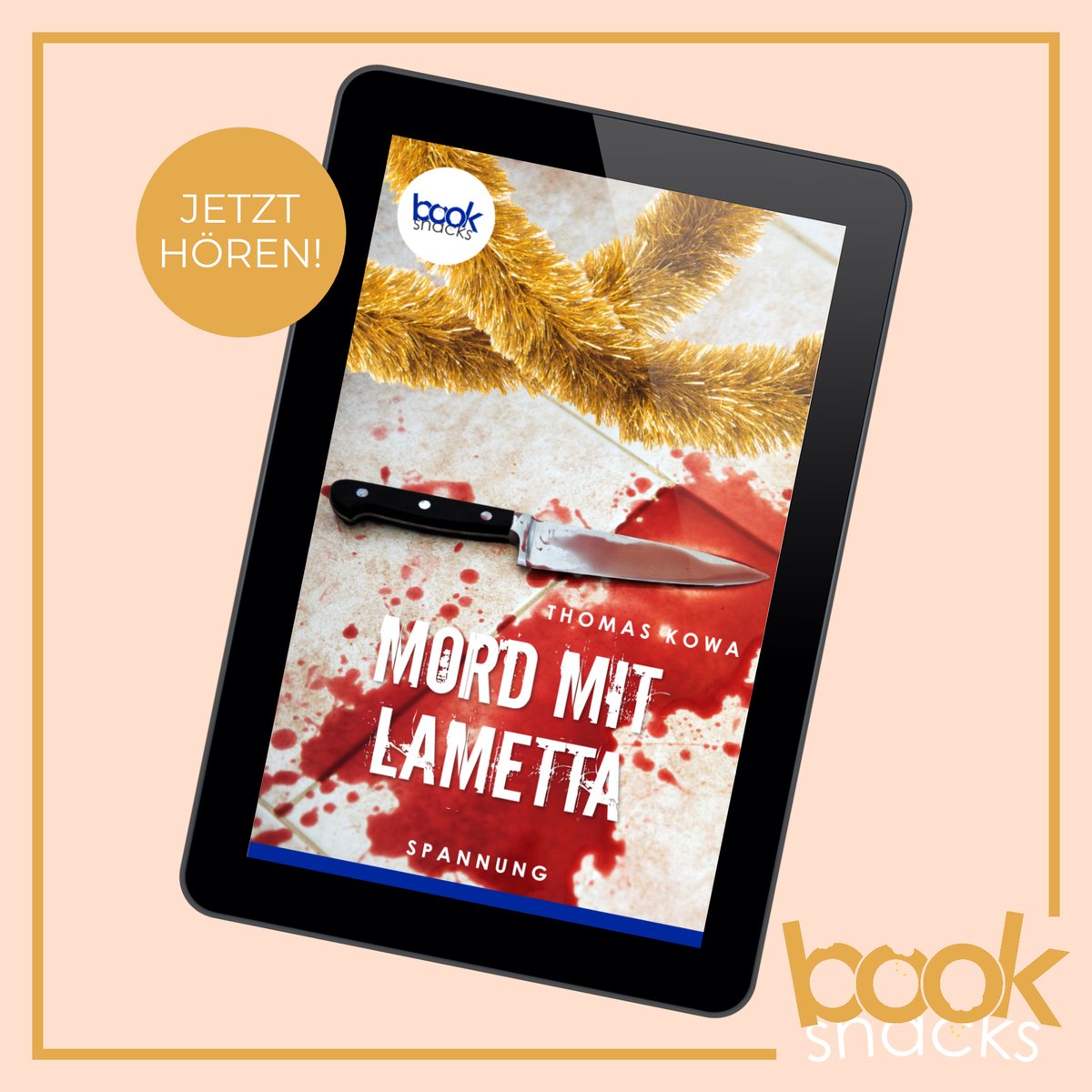 booksnacker's tweet photo. Magic Manfred sollte eigentlich das Publikum auf dem Weihnachtsmarkt verzaubern. Doch stattdessen liegt plötzlich seine Leiche auf der Bühne. Mit jeder Menge Glühwein und Lametta versucht die ansässige Polizei den Fall aufzuklären. 🔪✨

 🎧➡️ https://t.co/n3DU5C2eGq https://t.co/4hX5mta47n