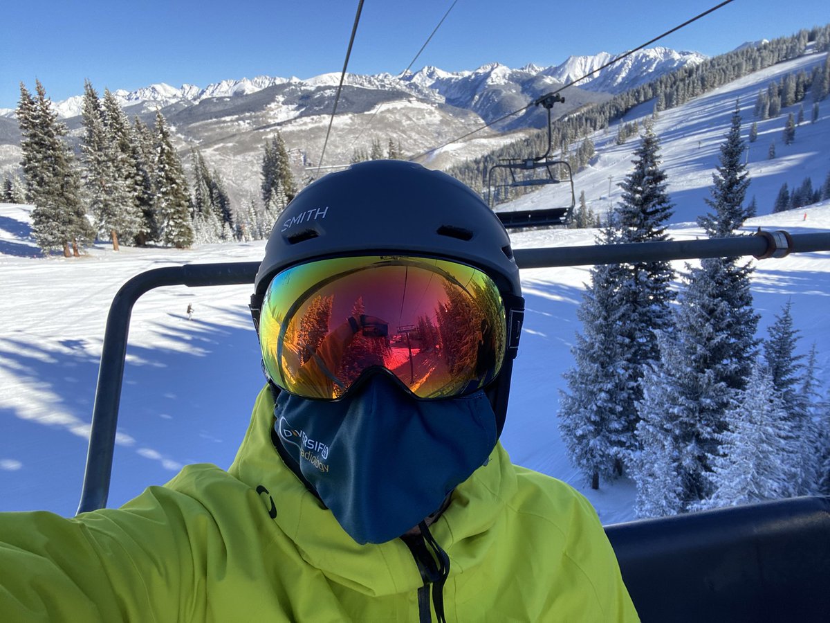 Hey <a href="/vailmtn/">Vail</a> great conditions but seeing way too many exposed noses and mouths in line!  Staff needs to crack down to keep skiers safe.