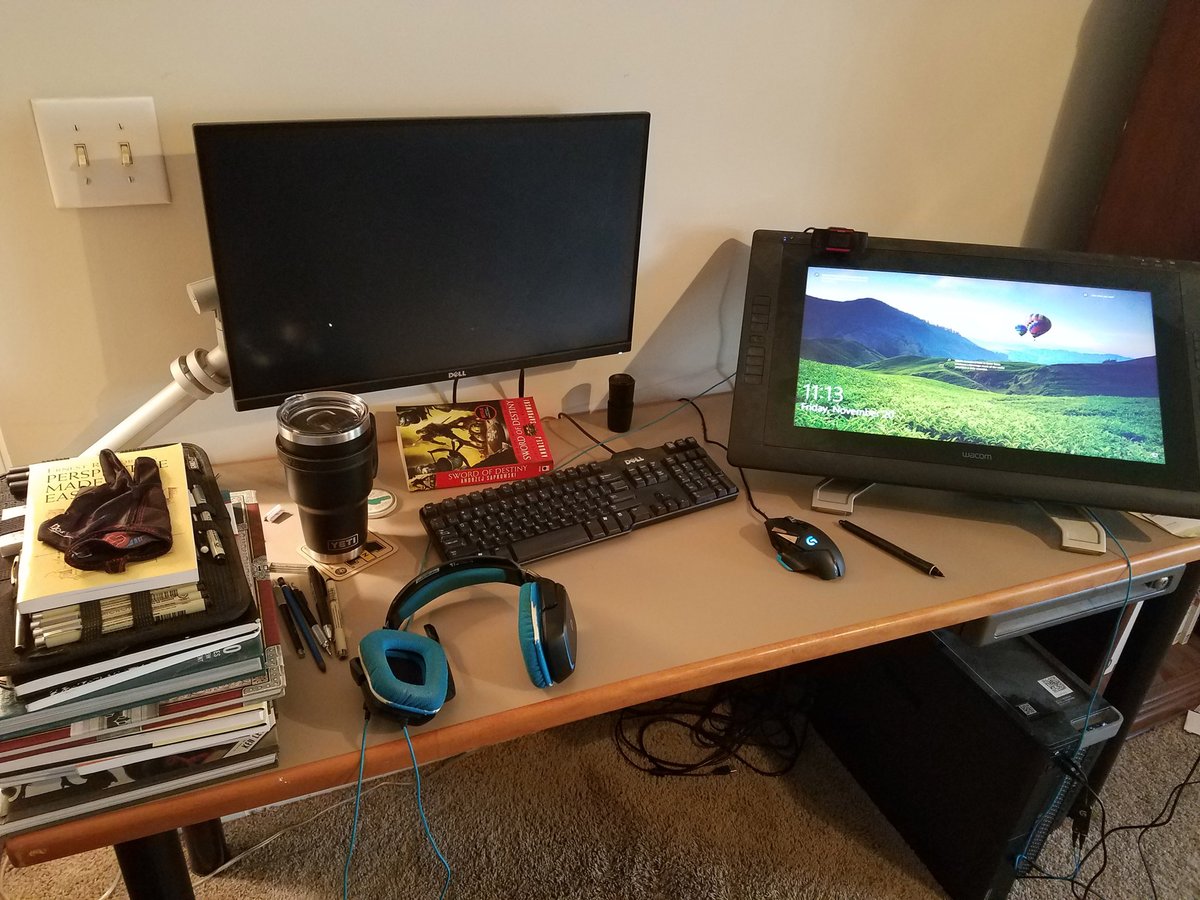 This week's #wfhWednesday features <a href="/Reibread17/">ReiBread</a> from our Marketing Art team!

"The struggle bus is real working from home, I'm pretty close to the point where I'll start making cardboard cutouts of my co-workers just so I remember what they look like hahaha"

See more next week!