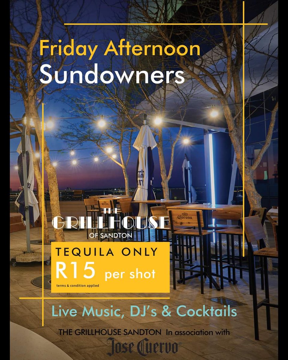 It's that time of the week to start planning what to do this weekend!!
Well...it's sundowners, tequila, cocktails live music &amp; DJ's 
Awesome food, great vibes and beautiful sunsets
#food #restaurant #dj #livemusic #cocktails #instagood #friday #weekend #weekendvibes <a href="/JoseCuervo/">Jose Cuervo</a>