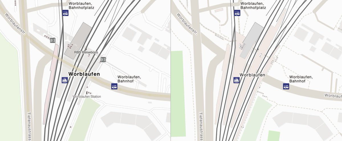 Ständige Optimierungen machen die Karten in mapset immer informativer, genauer und schöner. 

Findet ihr die Unterschiede?