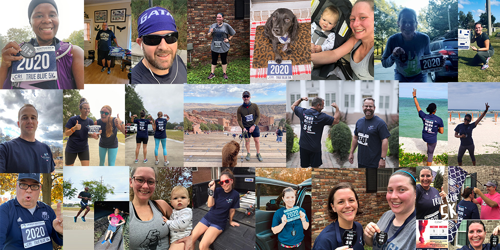 GSUCampusRec's tweet photo. Our #TrueBlue5K team is extremely #thankful for all our runners this year! We had more than 300 participants from 18 states and even someone who ran in Japan! We'd also like to thank our partners the Abbie Deloach Foundation for helping sponsor our awesome run! See you next year! https://t.co/N99nKTD8bg