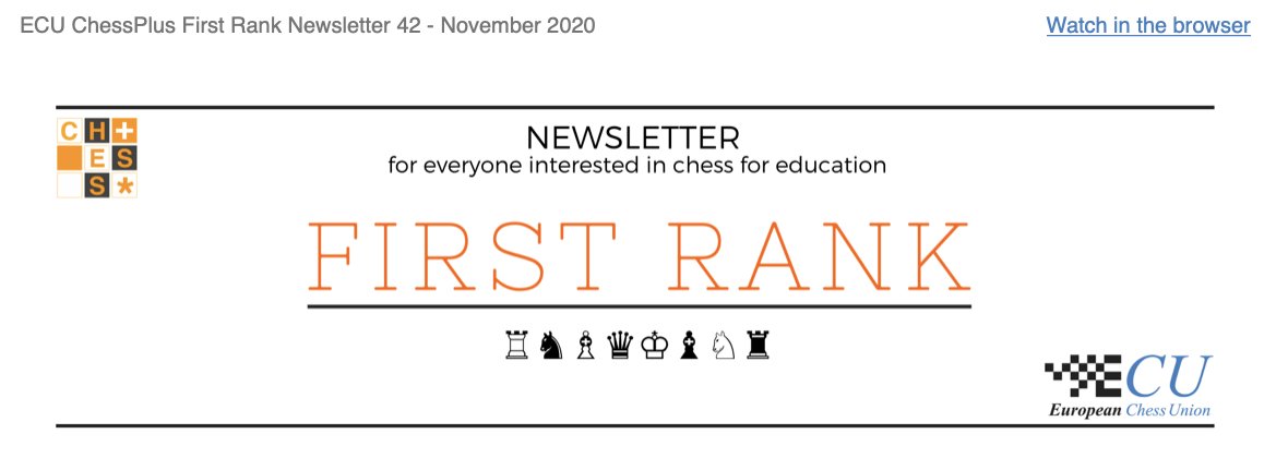 ChessPlus's tweet image. Latest Front Rank newsletter has just been published. @ECUonline News about #chesstech2020
mailchi.mp/de07771dff2f/f…