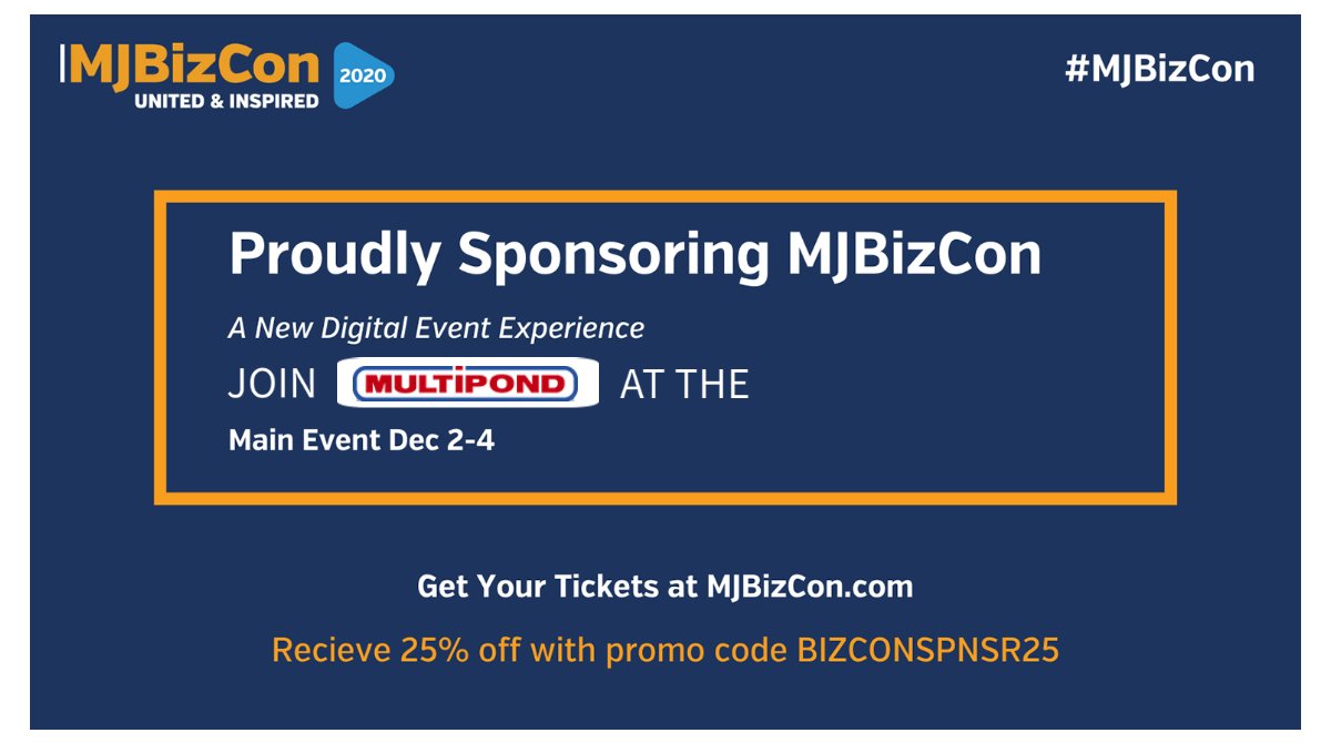 MULTIPOND_A's tweet photo. ONE WEEK AWAY! In a few days we will be showcasing weighing solutions at #MJBizCon virtually, Dec. 2-4.  Register today using our promo code BIZCONSPNSR25 for 25% off registration: https://t.co/2f3Yz7qwuB 

#weighingsolutions #MJBizDaily https://t.co/nflDTgUMAa