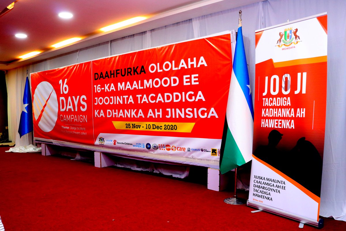 MOWDAFA's tweet photo. Today, @MOWDAFA with its partners mark the start of the #16days activism against #GBV. The event was attended by hundreds of community members, Policy makers and International dev' partners who pledged to commit resources and attention to end all forms of #VAW in #Puntland🇸🇴. https://t.co/ZSzmbrKvZ2