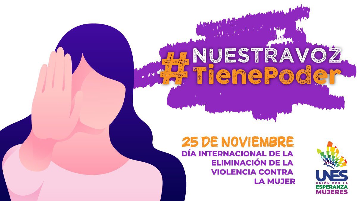 UnesMujeresM's tweet photo. Cuando una mujer comparte su historia de violencia, está dando el primer paso para romper el ciclo de maltrato. Debemos garantizarle el espacio seguro que necesita para hablar y ser escuchada.
#NuestraVozTienePoder #DiaMundialcontralaViolenciadeGenero https://t.co/i5TNYTPLB0