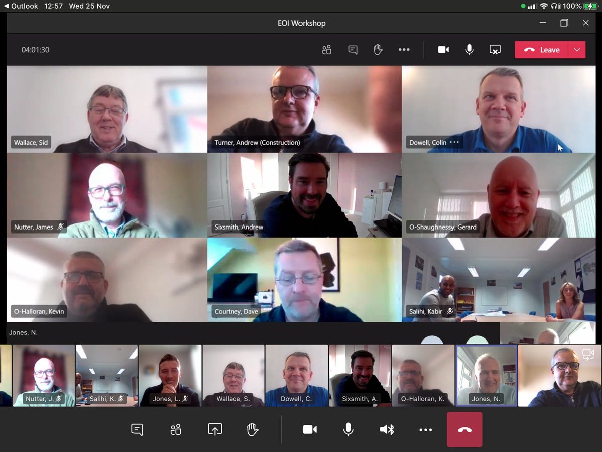 Andrewht's tweet photo. Really productive morning at the work winning workshop led by Nick and Dave and showing how training can work really well on Teams. #workwinning #constuction https://t.co/e6u44BjW5O