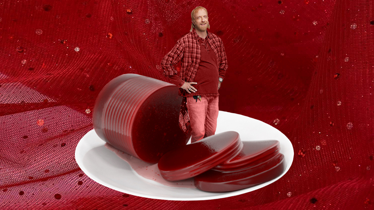 Roland Schitt is canned cranberry sauce because he’s everything the Roses are not—unpretentious, simple, and a shelf staple.