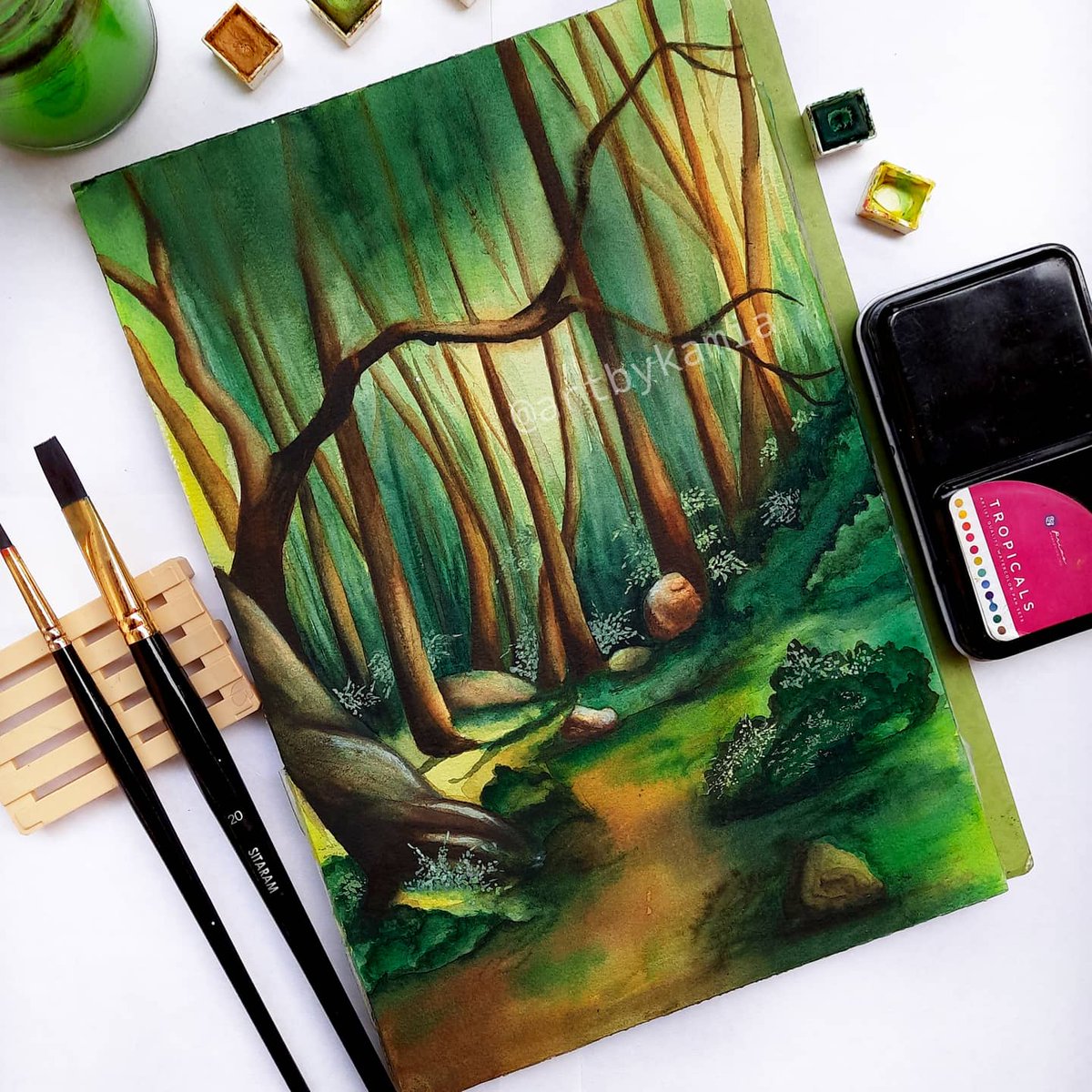 My watercolor landscape after ages!!!

#ourmythicalforest #magicalforest #watercolourlandscape #watercolourlandscapes #magicallandscape #majesticlandscapes #artbykamia #theuncommonbox 
#baohongpaper #baohong_india #artphilosophy #artphilosophyco #artphilosophydt