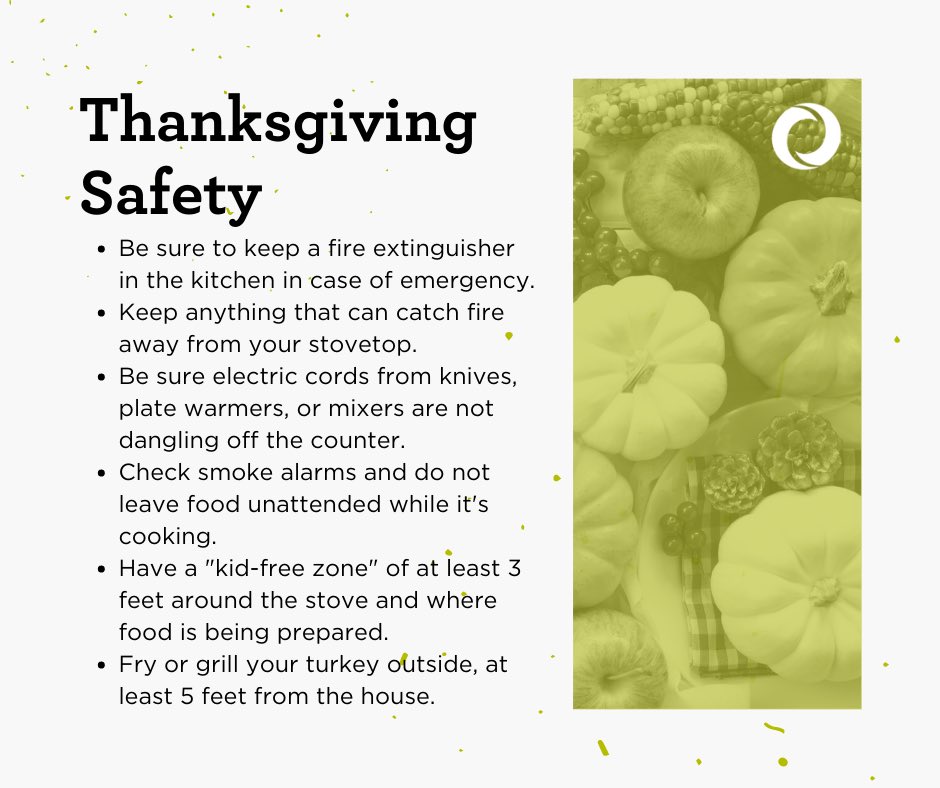 Before you start cooking this year, take a look at our tips to stay safe and find more in the link below.
 
HAPPY THANKSGIVING!

nfpa.org/Public-Educati…