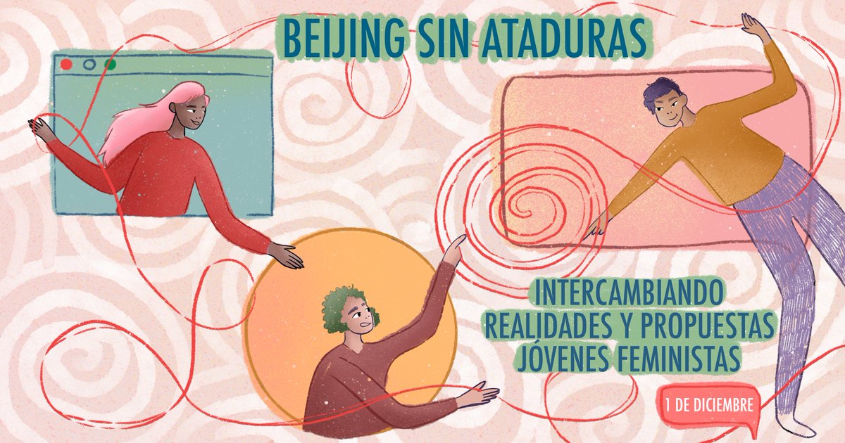 AWID_es's tweet photo. 📣RESERVA ESTE DÍA

1 de Diciembre, 4PM UTC  
Registro: https://t.co/3BOnp3RGOP

Nos complace invitarte a participar al taller Beijing Sin Ataduras, un espacio de conexión, diálogo y aprendizaje mutuo para activistas #jóvenesfeministas https://t.co/J58ZptKNSm