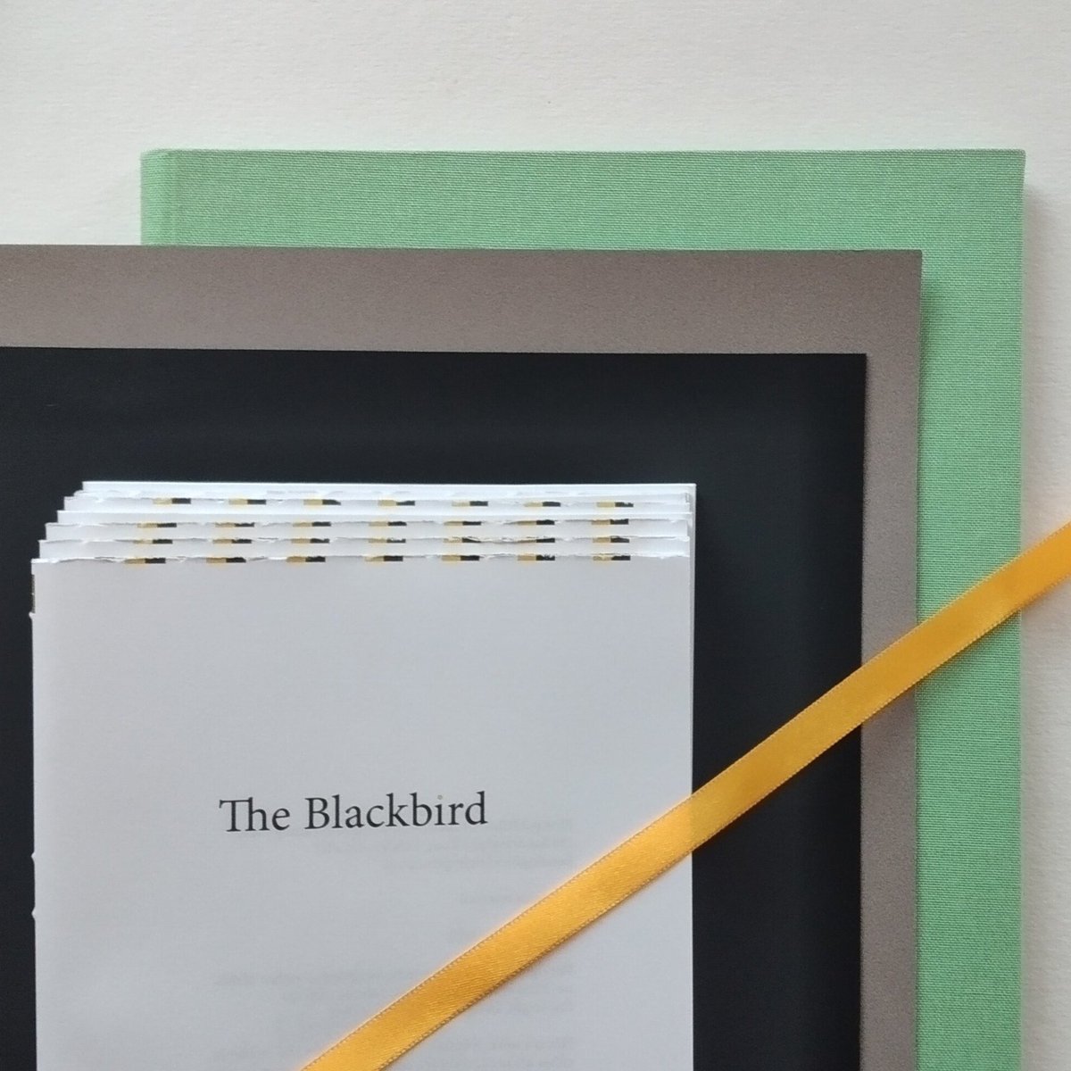 HenninghamPress's tweet photo. The materials for #handbinding The Blackbird into an exquisite #brutalist binding!

#BlackFriday £50 until Dec 4th at @unbounders below (£80 thereafter):

https://t.co/ufN7WHp9eX

#IndiePress https://t.co/1XmqFjKcNm