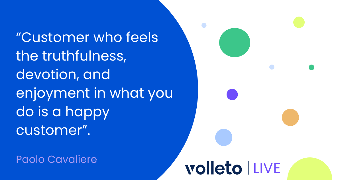 Volleto's tweet photo. In-person sales tip #011: “The stage is yours“ by Paolo Cavaliere

#retailtech #customerexperience #salesstrategy #ecommerce #retailinnovation https://t.co/MihvBkJR4y