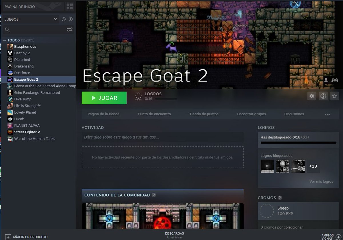 Delosaur's tweet photo. ¡Muchas gracias @_LeveLEO por el buen rato de anoche en stream! Encima para rematar me tocó la key de #EscapeGoat2 <3🐐 https://t.co/LRPddiTj4h