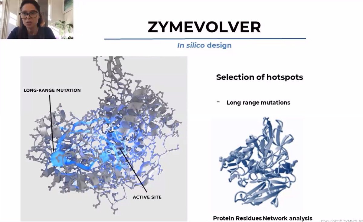 zymvol's tweet image. &quot;The combination of protein network analysis and #MachineLearning techniques will boost our ability to predict mutations away from the active site&quot;
📸 A quick snapshot of @flucas_zymvol talk yesterday during the Protein Engineering Congress EU
#proteinengineering #enzymedesign
