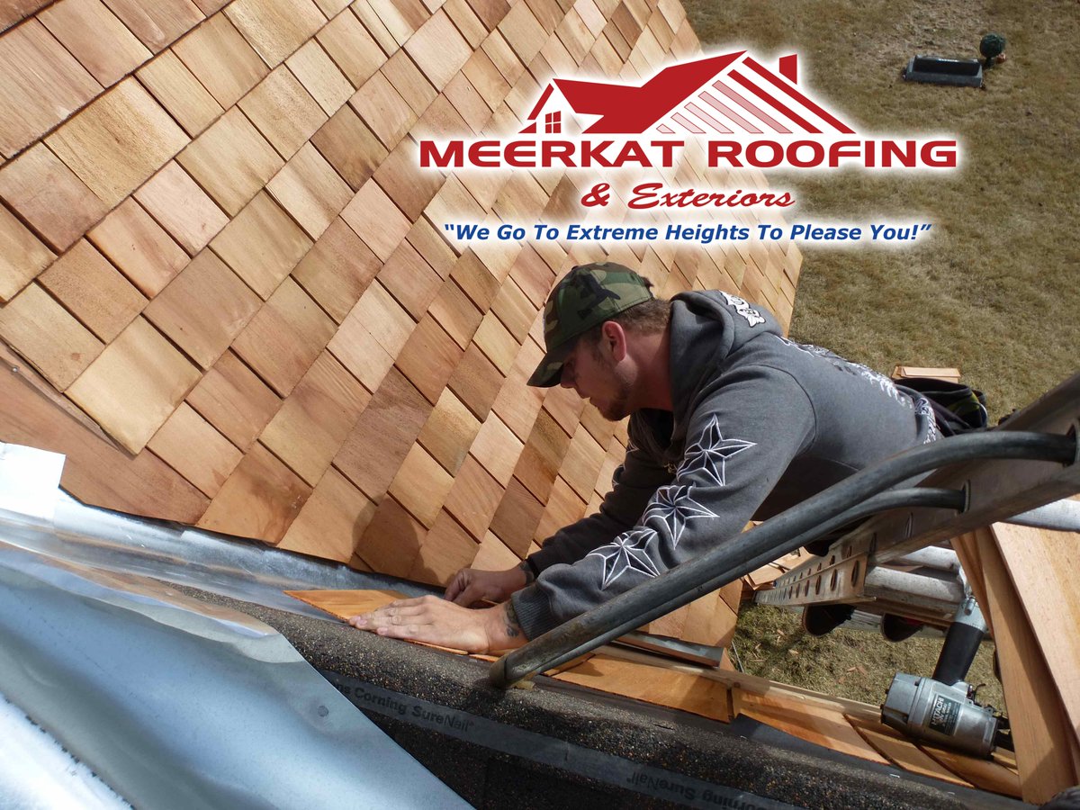MeerkatRoofs's tweet photo. Our crews do some of the BEST work in the city and are ready to help out with your roofing project TODAY. Call us and let us show you the MEERKAT difference. 403-226-2700 #backthekat #calgarystopchoice #prideinworkmanship #therealdeal #localcompany  #yycroofing #calgaryroofing https://t.co/jXGPQYC5sT