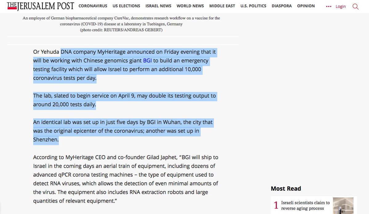 7/10 Some 8/10 ? of the RNA swabs are false positives But meh data harvesting DNA companies are just giving away their specialised swabs which happen to be the exact same used in Covid testing, for "humanitarian reasons"  https://www.jpost.com/Israel-News/Genealogy-company-MyHeritage-donates-66000-swabs-to-Israel-622064