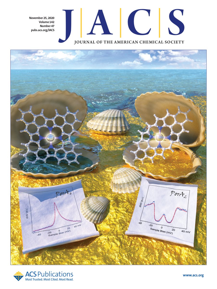 TTorresGroup's tweet image. Our collaborative work pubs.acs.org/doi/10.1021/ja… with R. Fasel (@Empa_CH) &amp;amp; N. Lorente (@DIPCehu) just featured as Front Cover in @J_A_C_S. Big thx to @Ella_Maru for awesome illustration! #Porphyrin #SciArt #OpenShell #OnSurfaceChemistry