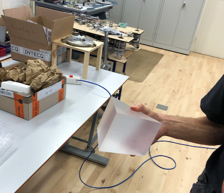 NotTransient's tweet photo. The NTE team got the prism blank from @Heraeus delivered! Now it is with the optical company for polishing. Exciting progress!
Thanks to @Carlsbergfondet for making this instrument reality bit by bit.
#NotTransientExplorer (https://t.co/PPFm63GUem) @nordictelescope https://t.co/tKgqVaDhLC