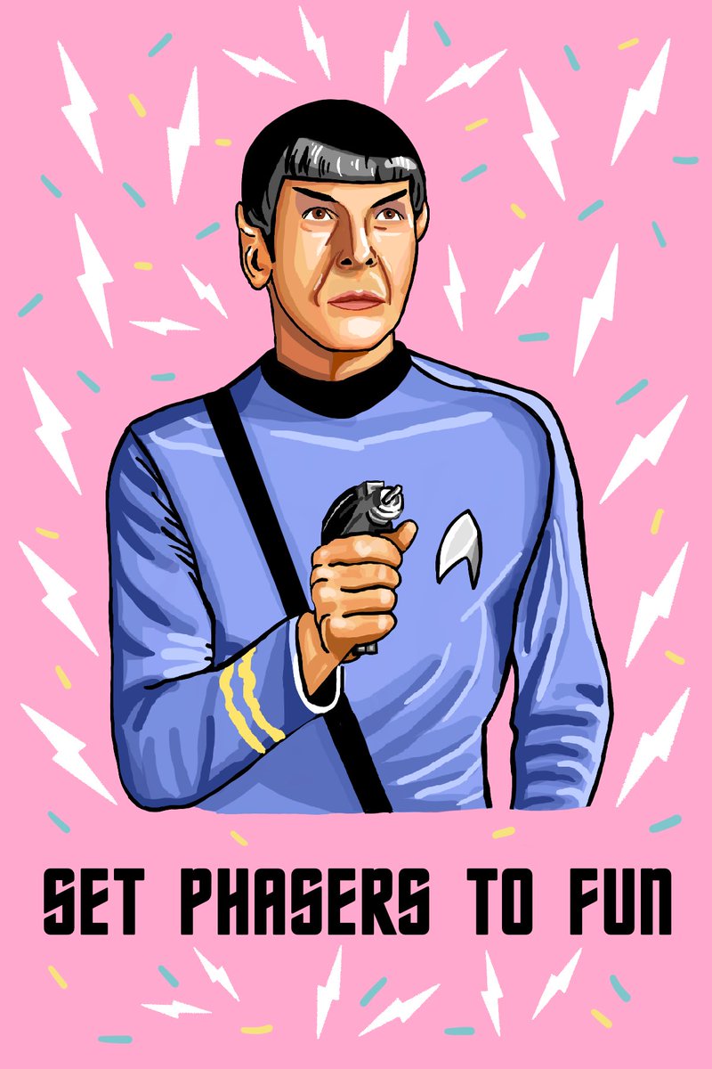 I am ready to feel festive, so obviously I had to draw ✨Star Trek Christmas Cards✨ ❄️ 🎄☃️💫