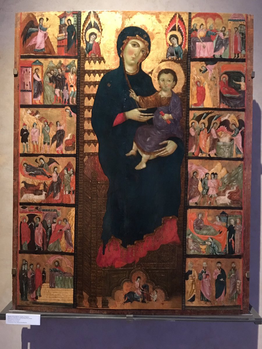mutley7781's tweet photo. Madonna & Child ...
with stories of her parents Joachim & Anna.
From Chiesa di San Martino, #Pisa
Tempera & gold on wood panel
6th/7th decade of 13th C.
Now - Museo Nazionale di San Matteo, #Pisa
#NewTestamentInChurches https://t.co/lPhQtRkiHs
