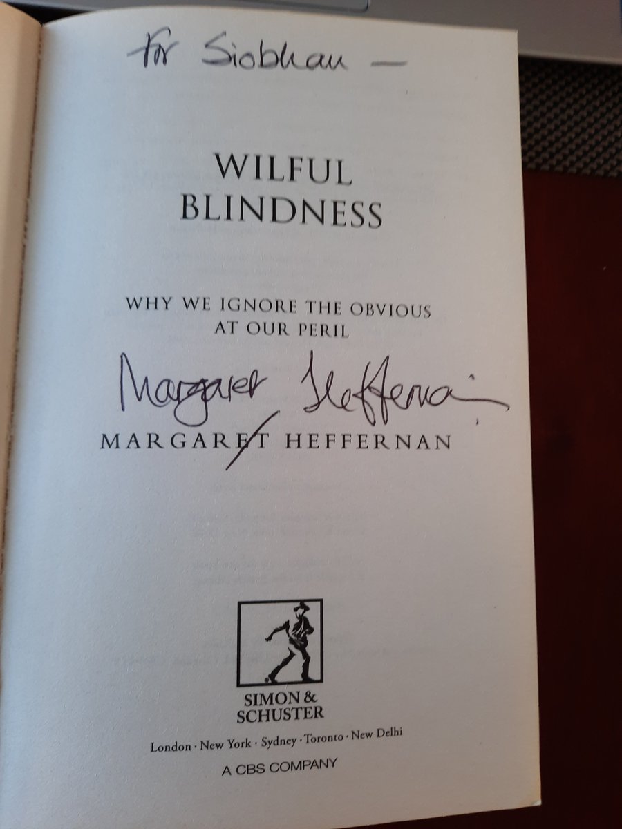 siobhanmcgee's tweet image. So insightful listening to @M_Heffernan Keynote speaker at #IntegrityAtWork conference speaking about #WilfulBlindness and, yes, I bought the book (2012 - can&apos;t believe it!) Great to hear her challenging us not to fall into the trap of not listening &amp;amp; seeing what&apos;s in front of us