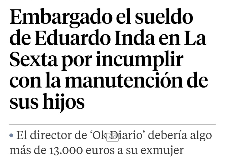 Anacleto Panceto On Twitter La Justicia Embarga Por Sorpresa La Nomina De Eduardo Inda