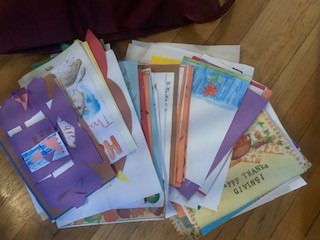 Wood Hill students made over 250 #Thanksgiving cards for residents of nursing care homes in Andover this week. Thank you for bringing cheer to residents and staff. Cards will be delivered today. Happy Thanksgiving everyone! #weareandover