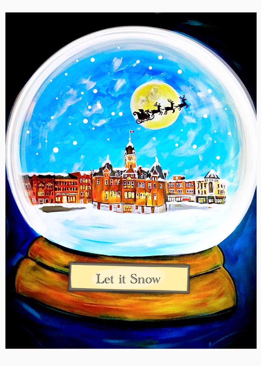 No snow today here, mostly rain but it was quite pretty for a while - I have no worries that the snow will be back ;) #WednesdayMotivation #wednesdaythought #artist #illustrator #canada #canadaartist #ontario #stratfordon #painting #christmascard #winter