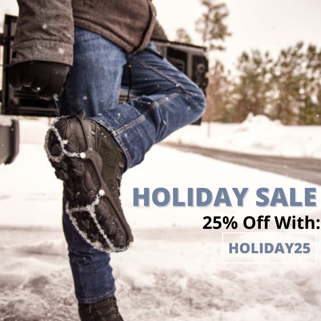 The holiday season is beginning. ❄️ 

Use code: HOLIDAY25 on yaktrax.com for 25% off your purchase 11/25 &amp; 11/26.

Check the link in our bio for more information. 

#yaktrax #sale #savings #blackfriday #holiday #thanksgiving #cybermonday