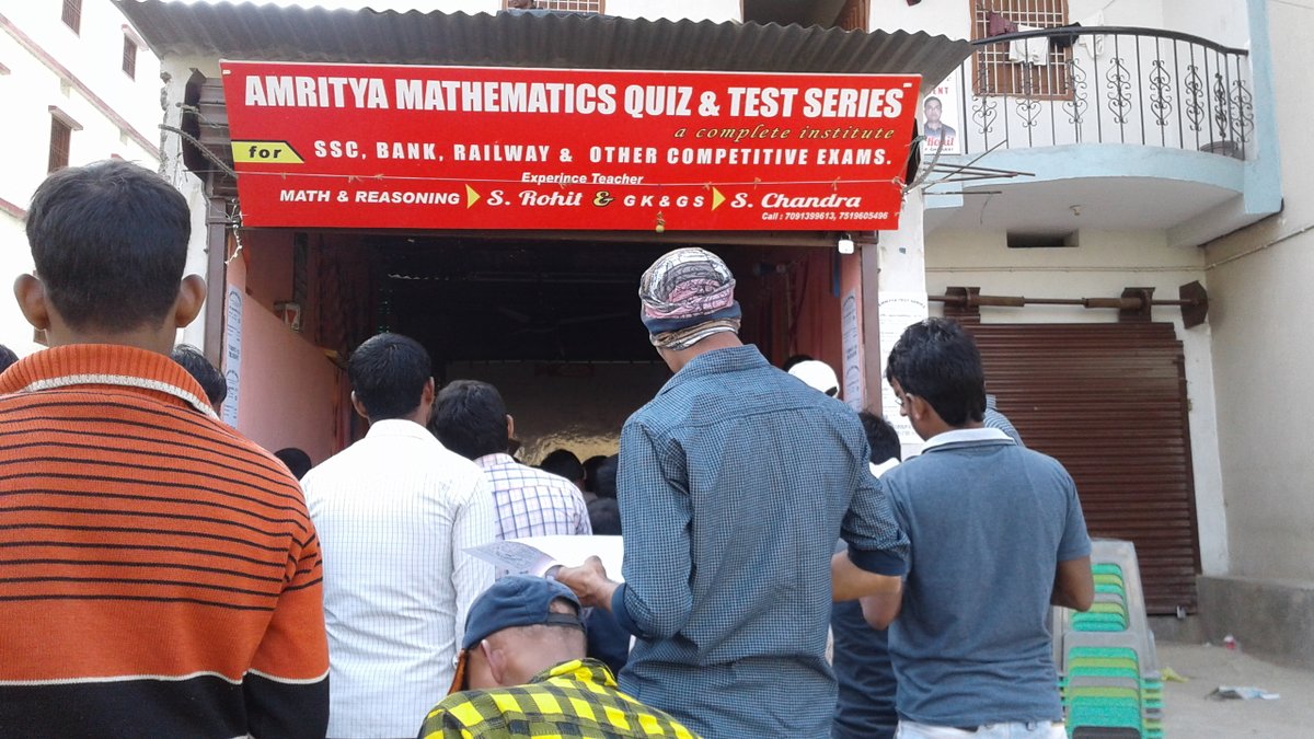 In India, as in many countries, allocation for govt jobs is determined by an exam. So candidates can spend years of their life (especially early 20s) unemployed, studying full time.[Photo shows aspirants at a coaching center in Patna, Bihar]4/n