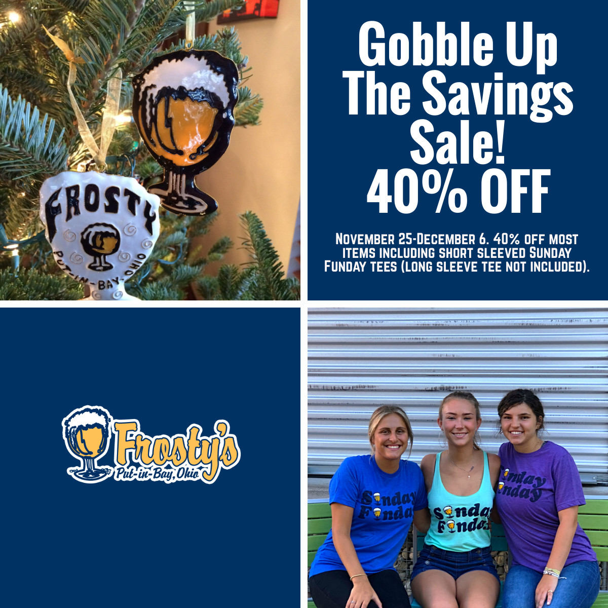 ‼️Frosty's GOBBLE UP THE SAVINGS 🦃 Event is happening now‼️
👉 frostys.com/shop/