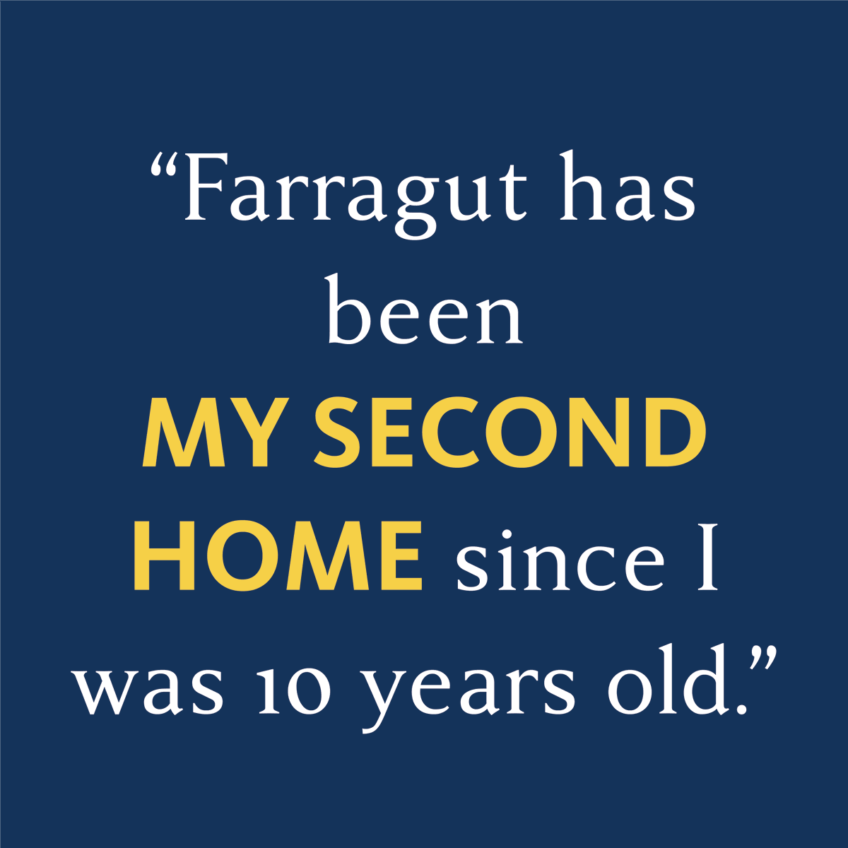 AdmiralFarragut's tweet photo. “As an alum and now a parent, I absolutely love this school. It is an environment where anything is possible. Farragut has been my second home since I was 10 years old.” - Katie Everlove-Stone ‘98⚓
#FarragutAlumni #AdmiralFarragutAcademy #AlumniQuote #FarragutParent #ParentQuote https://t.co/zZBKyz47NB