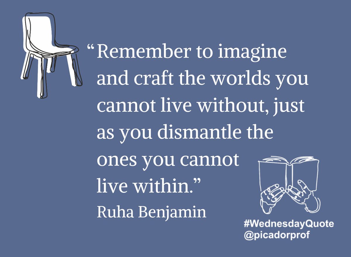 picadorprof's tweet image. 💫 Powerful #WednesdayQuote from the brilliant Author &amp;amp; @Princeton @PrincetonAAS Professor @ruha9 💫

&quot;Race After Technology&quot; is Ruha Benjamin&apos;s latest book. It was published by @politybooks 📖⬇️
ow.ly/afsW50Cuox5

@NewJimCode #NewJimCode