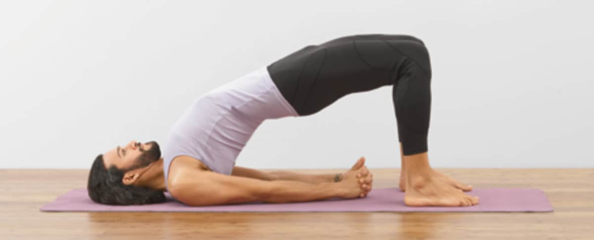 Premium Vector | Yoga infographics, woman doing bridge stretch exercise,  benefits of practice yoga poses.
