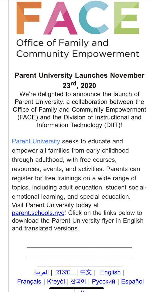 New Prep Parents, this is a big deal! Sign up today for PARENT UNIVERSITY at parent.schools.NYC 
#parentpower #beempowered #resources <a href="/MS8QScholars/">MS8Q New Prep</a> <a href="/SQPABeacon/">SQPA Beacon Center</a> <a href="/NYCSchools/">NYC Public Schools</a> <a href="/NYCSchoolsD28/">Queens North - Executive Superintendent Sarduy</a>