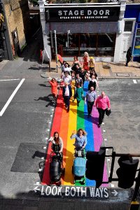 2/15 Merton (June 5th 2019) The first permanent  #RainbowCrossing installed in London was in the borough of Merton outside LGBTQ+ venue 'CMYK' on The Broadway, Wimbledon.June appears to be a popular month to install  #RainbowCrossings as part of  #PrideMonth