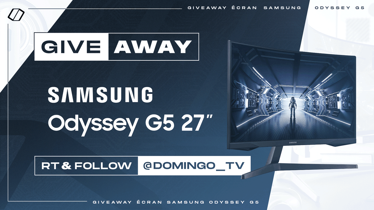 C'est bientôt Noël et donc l'heure de vous régaler avec la possibilité de gagner un #SamsungOdyssey G5 grâce à <a href="/SamsungFR/">Samsung FR</a> !

RT ce tweet + Follow @Domingo_TV pour participer, le tirage sera fait dès demain !