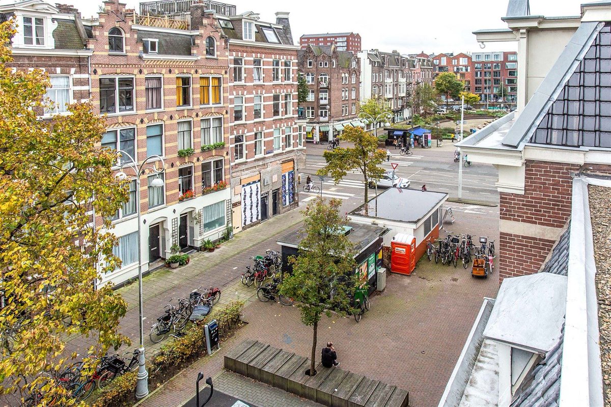 Estate agents in the Netherlands often have photos from the windows of the property listed, as it shows what a nice street it is to live on. UK agents rarely do, as it just shows a street filled with parked cars